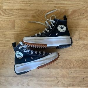 Converse Run Star Hike Black Platform Shoes
